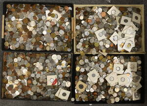 Mixed old coins 22359G Summary of large amounts overseas coins foreign coins aluminum coin coins old coins
