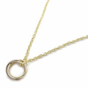 Cartier Baby Linnity Necklace Brand Off Cartier K18 (Yellow Gold) Necklace 750 Three Gold Used Ladies