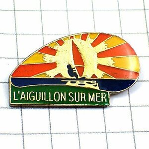 Pin Badge Windsurfin Taiyo -Sou -Suru -Mail Sea ◆ French Limited Pins ◆ Rare Vintage Pinbatch