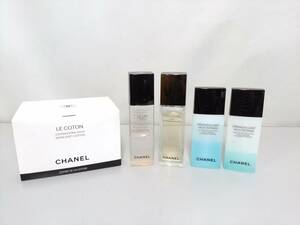 [Including new] CHANEL Chanel Le Cotton Dou and other basic cosmetics 5-piece set/lotion/lotion/Makeup Remover/skin care/LNK86-6