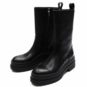 C05330 Red Valentino/Leather Boots [Size: 36] Blackside Zip Red Valentino Ladies