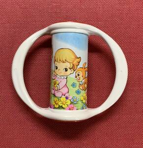 Showa Retro Pop Ratagaragara White ① Baby toy Baby Baby Supplies ROYAL Royal Royal Cute Karan Colon Caraca