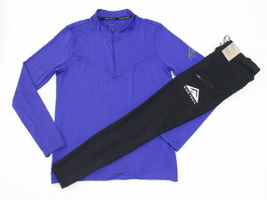 NIKE Radish Trail Ron T tights Upper and lower set Black S Nike Running Wear Set up Inner DC5219-430 DM7576-010