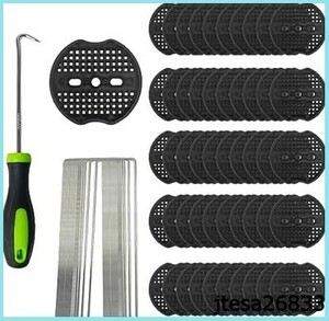 ■ Free Shipping ■ AEKEATDA 100 pieces 15cm We grass -protection sheet Fixed pin black round grass pin set for fixing pins