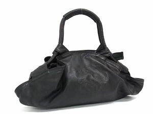 1 yen ■ Beautiful goods ■ LOEWE Loewe Loew Anaglam Nappa Leather Tote Bag Shoulder Bag shoulder bag black bag AW4795