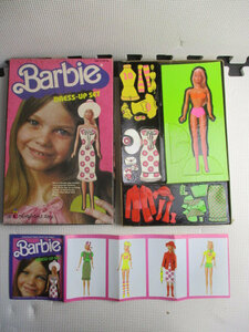 ◆ Barbie dress up kit ◆ Showa retro BARBIE Paper doll dress-up doll Vintage rare rare ♪ 2F-130316