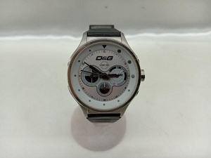 [DOLCE &amp; GABBANA] Chronograph Quartz 5ATM R6.3 Battery replaced Belt External Watch Used