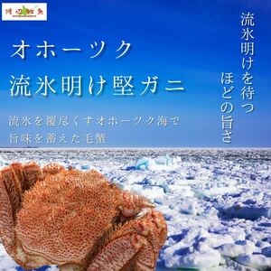 1 yen auction! Hokkaido gourmet! Seasonal limited edition of Okhotsk's flavored ice crab! Golden hair crab miso with plenty of shells