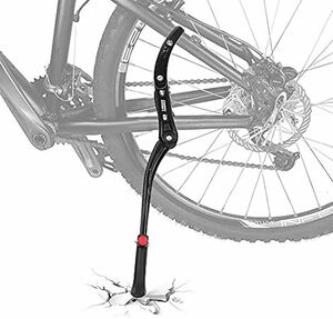 Oienni Bicycle Kick Stand Bike Side Stand Length Adjustable Aluminum Alloy 2 -point Fixed Easy Mounting Bicycle Star