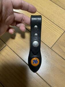 Translated) 76 (Seventi Six) Genuine Leather Leather Keychain (Bertre Loop)