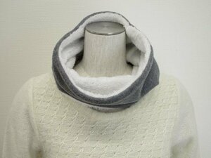 Beauty Bore Brushed Neck Warmer F Gray x White [Mail service possible]