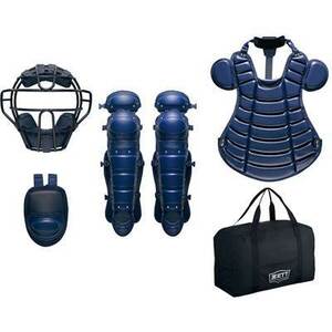 ★ Special limited zet) Hard catcher armor 4 -piece set BL082GA Navy and dedicated bag