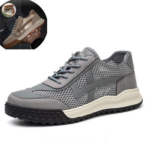 Outdoor sandal mesh ventilation sneakers Spring / summer new * Men's slip -on driving shoes [626HUIDW] Gray 26.5cm
