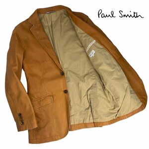 Popular Paul Smith London Paul Smith London 2B Leather Tailored Jacket Size M Camel Brown Beauty Silhouette Leather Thread A2265