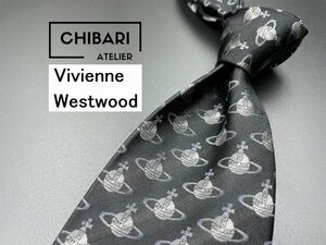 [New old article] Viviennwestwood ViviennWestwood Full Orb pattern tie 3 or more Black glossy 0305180