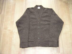 Filson Wool Cardigan Size L Color Dark Brown. A1119