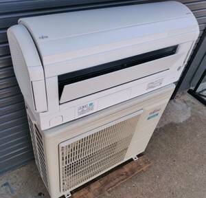 274 Beautiful goods non-smoking [Aichi store] Cleaning and installation possible ■ 2020 Made in Fujitsu ~ 26 tatami air conditioner side fan filter cleaning AS-XW63K2W 6.3kw 200V