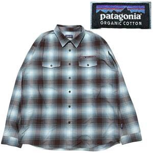 2012 Patagonia Corporation Logo Onburer Organic Cotton Check Shirt
