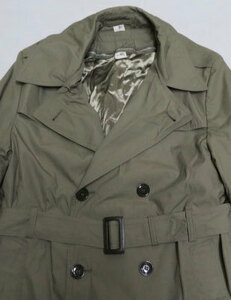 AJ69 U.S. military real ARMY American old -fashioned trench coat 40 Military jacket KhaKI khaki with light green liner 90'S vintage COAT Old