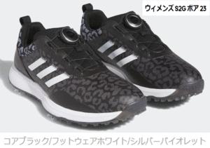 New ■ Adidas ■ 2023.2 ■ Women's S2G Bore Spike ■ GV9436 ■ Black / Footwear White / Silver Violet ■ 24.5cm ■