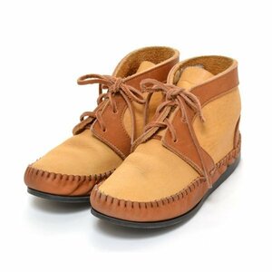 ◇ 208761 FUNNY Fanny Leather Shoes Size 7 (25.5㎝) Ladies Cream Brown plain