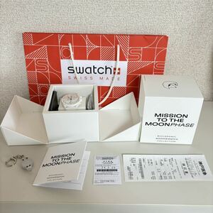 SNOOPY X OMEGA x Swatch Bioceramic Moonswatch Mission to the MoonPhase White Moon Watch Quartz Snoopy