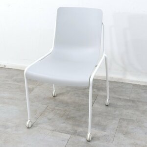 KOKUYO DAYS OFFICE Meeting Chair Grey Stacking Chair Caster Conference Chair Conference Chair YH9927 Used Office Furniture