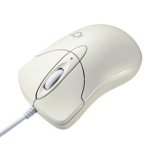 Silent wired blue LED mouse ivory compact, quiet MA-IPYBS301IV Sanwa Supply Free Shipping New