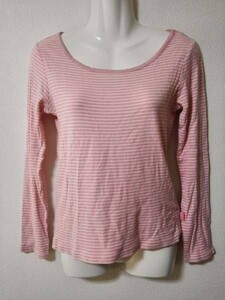 JJYK4-434 Eastboy Ladies T-shirt Long-sleeved border pink 9