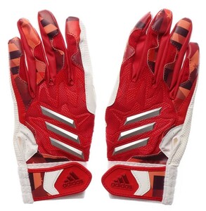 ◆ New ◆ Price 4930 yen !! ADIDAS Adidas Batting Glove Scarlet/Silver Met Gloves Light Junior L size