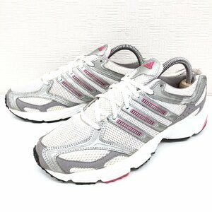 ● Adidas Adidas Adiduen Mesh Running Shoes 24.5cm White White Sneakers Training Jogging Women