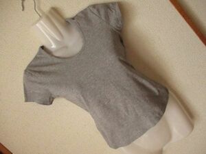 NS175 Short Sleeve Cut Sew ■ BOUNA GIORNATA ■ Bonajolnata Short Sleeve T -shirt Basic Simple Hoshorite Gray S
