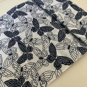 YK241 Print Yukata Fabric (8) Yukata Yukata Hagure Old Cloth Butterfly Cotton