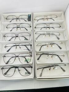 Qa101 HOYA / NUI MILANO / LACOSTE / Glasses Frame Summary Japanese Vintage Detstock Frame New Unused