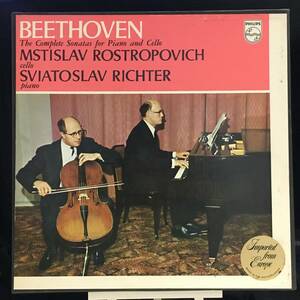◆ 2 -disc set ◆ strings ◆ BEETHOVEN ◆ MSTISLAV Rostropovich ◆ SVIATOSLAV RICHTER ◆ Ranbai PHILIPS
