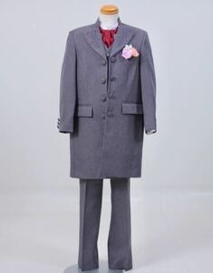 5 years old, boy suit top and bottom set (gray)