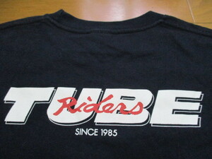 Extreme rare! TUBE dark blue T -shirt logo 1985 m size