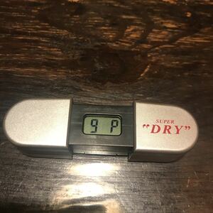 Not for sale! Asahi Super Dry Slide Type Compact Clock Used
