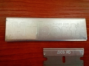 [HUBERT Hubert Cutter Knife New (Made of Open Aluminum) Unused New Blade with Non -Standing Smart Letter Letter Pack Light]