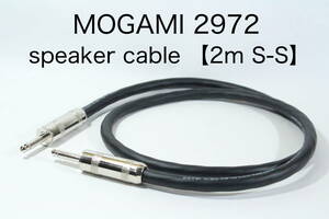 MOGAMI 2972 ​​[Speaker cable 2m TS phone-TS phone] Free shipping amplifier audio guitar bass