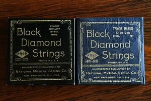 Vintage string BLACK DIAMOND STRINGS Banjo String 2 types set Vintage