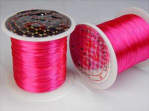 ♪ Prompt decision [Kotobuki] Pink color finest quality 100 % silicone rubber 0.8mm about 25m