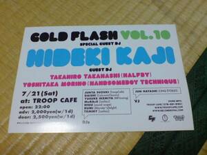 Kaji Hideki KAJI HIDEKI DJ Notice Flyer Event Live Shibuya