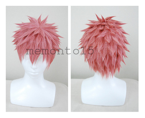 Pink heat -resistant short wig blue exorcism master Shima Ryozo Shima blue ex -cosplay costume set finished cosplay Shima