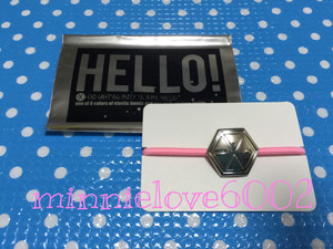 EXO ★ Gurpa ★ Greeting Party Hello ★ Official Goods ★ Hair Rubber ★ Pink