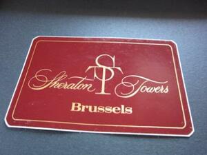 Hotel label ■ Sheraton ■ Towers ■ Brussels ■ Stecker