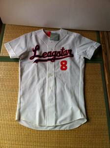 Showa Retro at the time LEAGSTAR Uniform White Blue Character