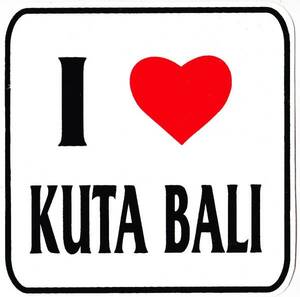 Last 1 point ☆ New ☆ I KUTA BALI Sticker/L/Bali Island [Conditional Free Shipping]