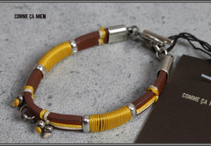 New Com Samen Italian Leather Bracelet Yellow/Tea Price 20,000
