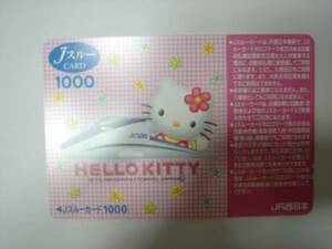 J -through card Hello Kitty